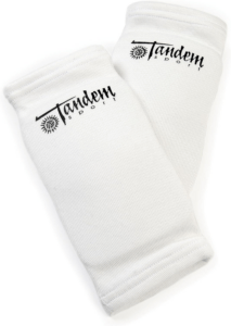 white tandem elbow pads